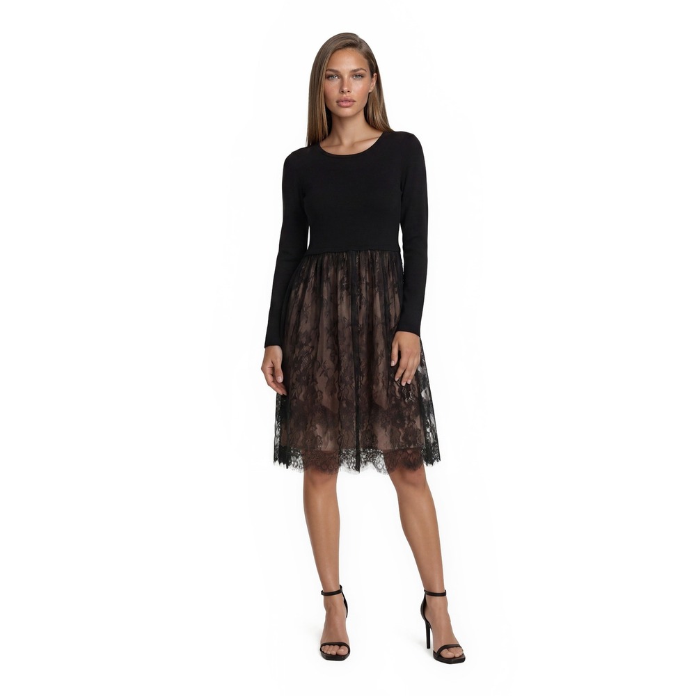 NEW Bailey44 Dress Women's Size XS Black Lace Wool Blend Long Sleeve
$168